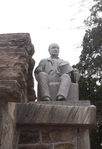 Jasper Smith abhorred neckties so he insisted his statue not have one.