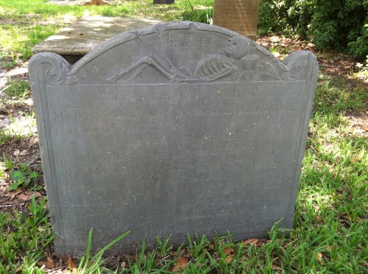 I featured this photo of a Charleston grave marker in a past blog post.
