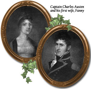 Author Jane Austen's brother, Charles, is pictured with his first wife, Fanny. She died in childbirth.