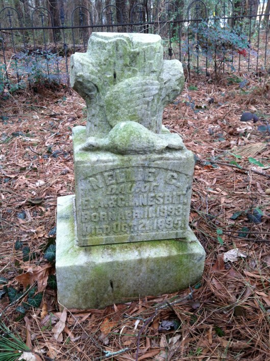 Little Nellie Nesbit only lived for two years but her tombstone still speaks today.