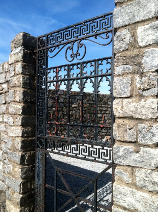 Cared for by the Congregation Temple Mikve, the cemetery is locked up. I do NOT go to illegal lengths to get inside a cemetery. But we did get a little creative.