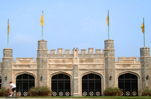 Although Harry Hermance had great plans for Oglethorpe's stadium, only part of it came to fruition.