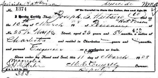 I don't often see "suicide rat poison" on a death record.