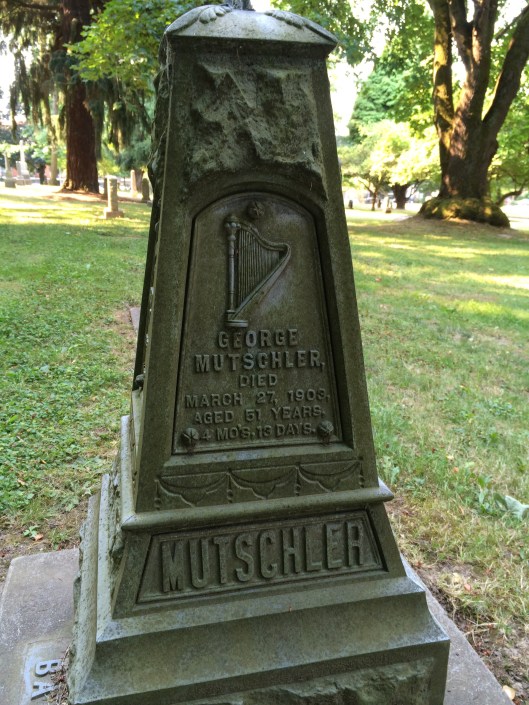 George Mutschler, a native of Germany, was a saloon keeper in Portland.