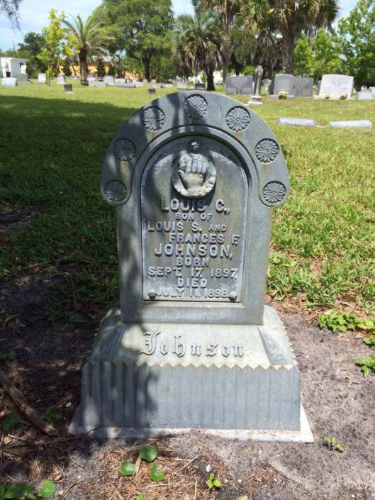 Little Louis Johnson is buried in 