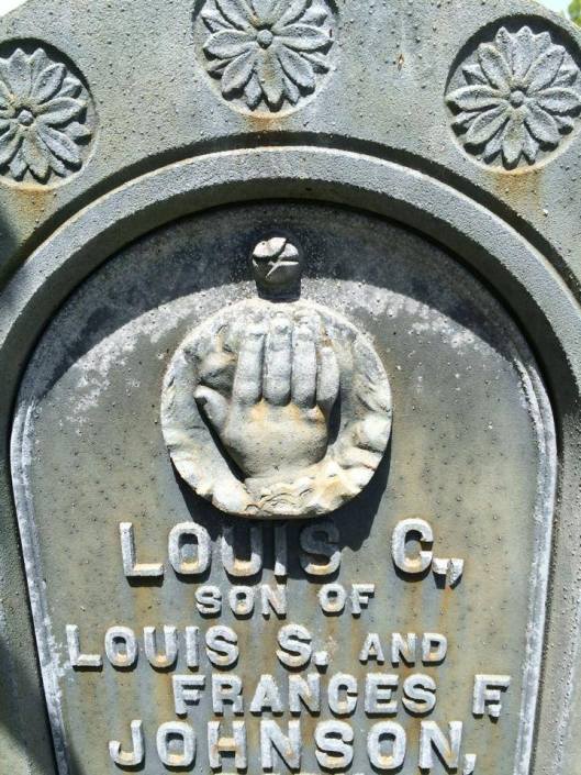 The small hand of Louis C. Johnson. 