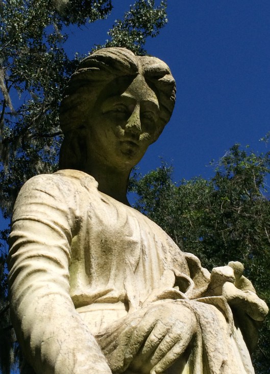 Is this the likeness of Clara Davis? That is unknown but John Walz was reported to have created many of his sculptures based on a photograph.