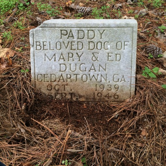 Cedartown is about 55 miles west of the cemetery, not far from the Alabama border. 