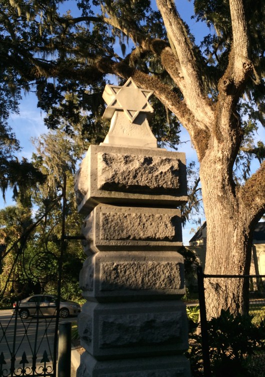 Those of us going on the night tour at Bonaventure gathered at the Jewish gate to wait for our guide.