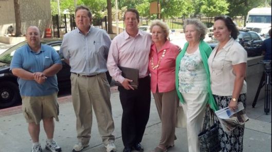 Several Heard family descendants attended a hearing in 2013 to voice their opposition to a house being built on the property where the Heard Family Cemetery is located. Photo by CBS 46.