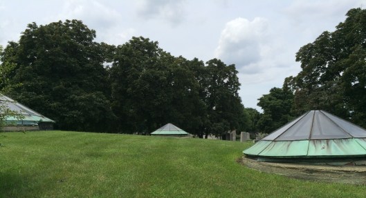 These small domes on top of the receiving tomb at the back of the May Chapel may have been for ventilation purposes. 