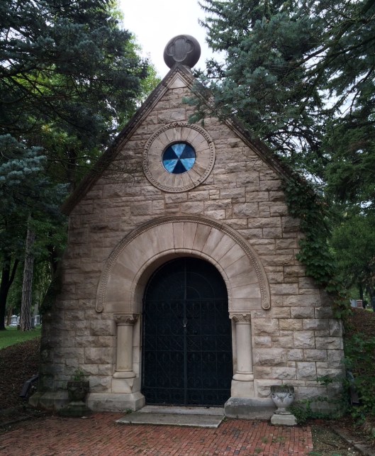 Wyuka's receiving tomb was designed by John H.W. Hawkins, a Cornell graduate who had recently arrived in Lincoln.