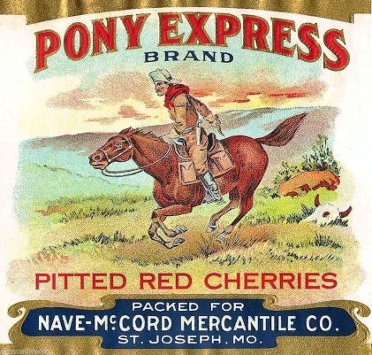 An ad for cherries one could purchase through the Nave-McCord Mercantile Company. Photo source: eBay.