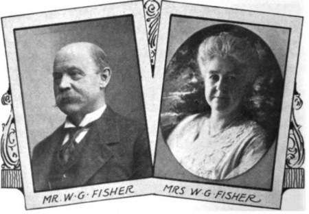 Photos of William Garrett Fisher and his wife, Mary Frances Cherry Fisher.