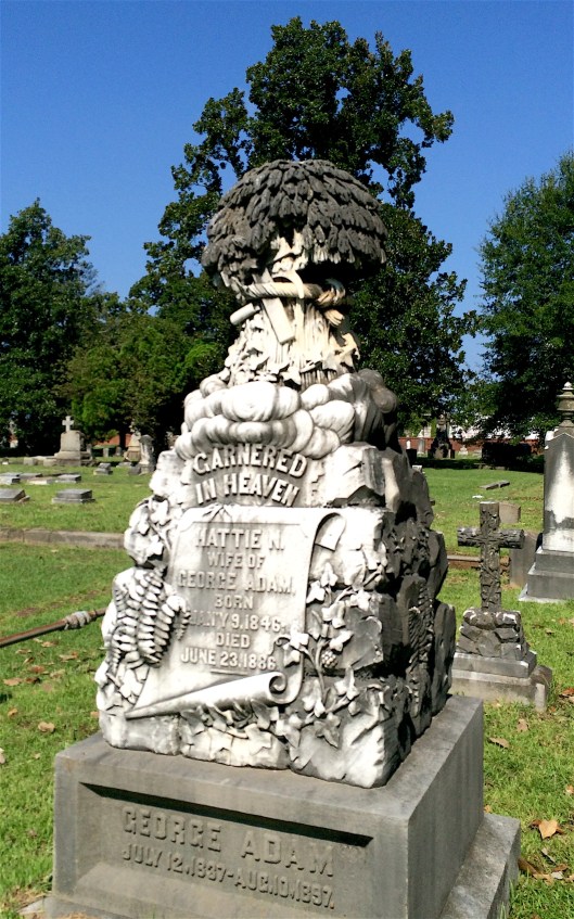 George Adam had Muldoon & Co. make this monument after the death of his wife, .